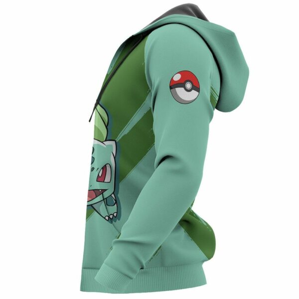 Pokemon Bulbasaur Hoodie Shirt Anime Zip Jacket 6