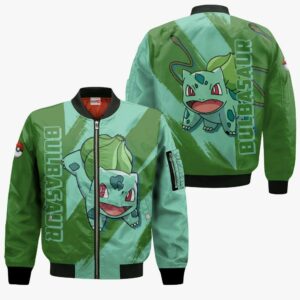 Pokemon Bulbasaur Hoodie Shirt Anime Zip Jacket 9