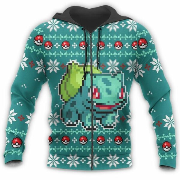 Pokemon Bulbasaur Ugly Christmas Sweater Custom Xmas Gift 7