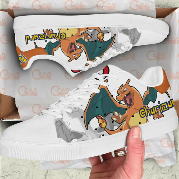 Pokemon Charizard Skate Shoes Custom Anime Sneakers 2