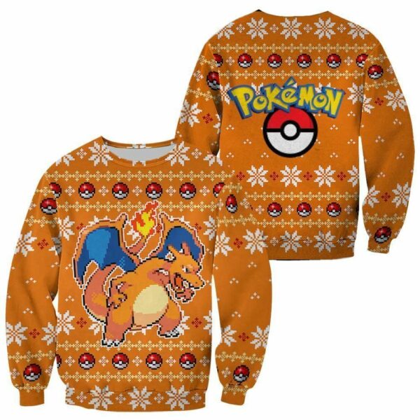 Pokemon Charizard Ugly Christmas Sweater Custom Xmas Gift 1