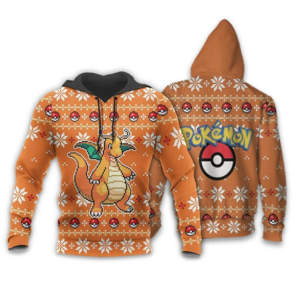 Pokemon Dragonite Ugly Christmas Sweater Custom Xmas Gift 3