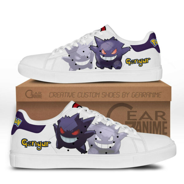 Pokemon Gengar Skate Shoes Custom Anime Sneakers 1