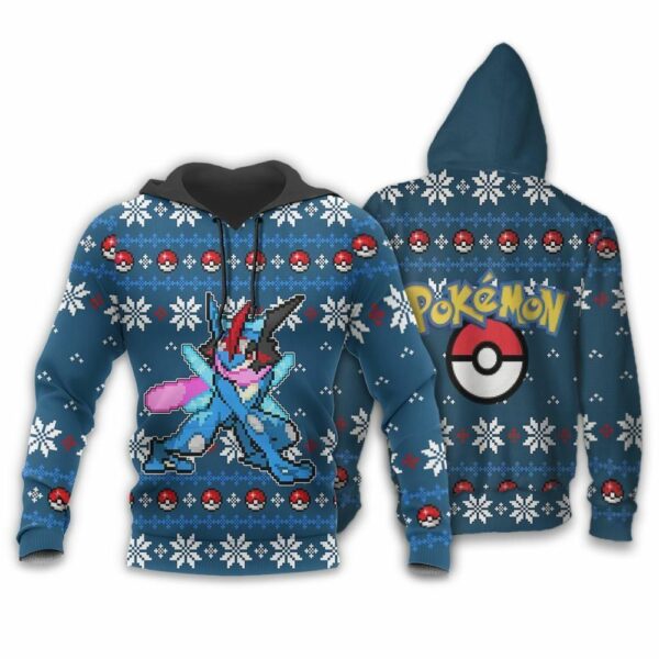 Pokemon Greninja Ugly Christmas Sweater Custom Xmas Gift 3