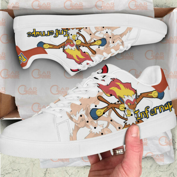 Pokemon Infernape Skate Shoes Custom Anime Sneakers 2