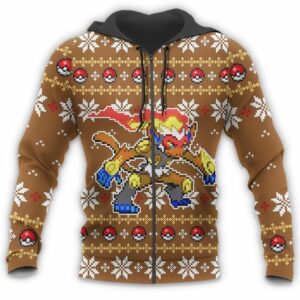 Pokemon Infernape Ugly Christmas Sweater Custom Xmas Gift 13