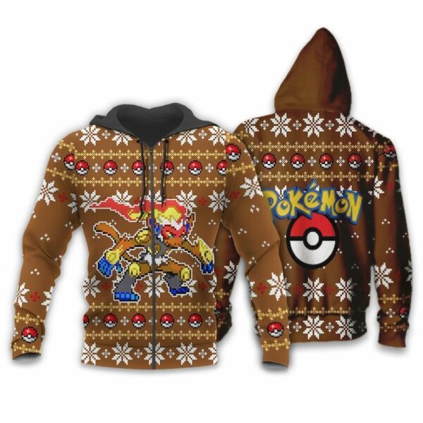Pokemon Infernape Ugly Christmas Sweater Custom Xmas Gift 2