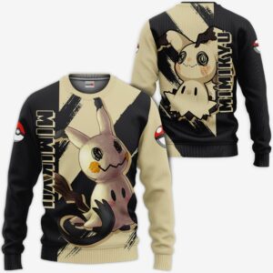 Pokemon Mimikyu Hoodie Shirt Anime Zip Jacket 7