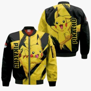 Pokemon Pikachu Hoodie Shirt Anime Zip Jacket 9