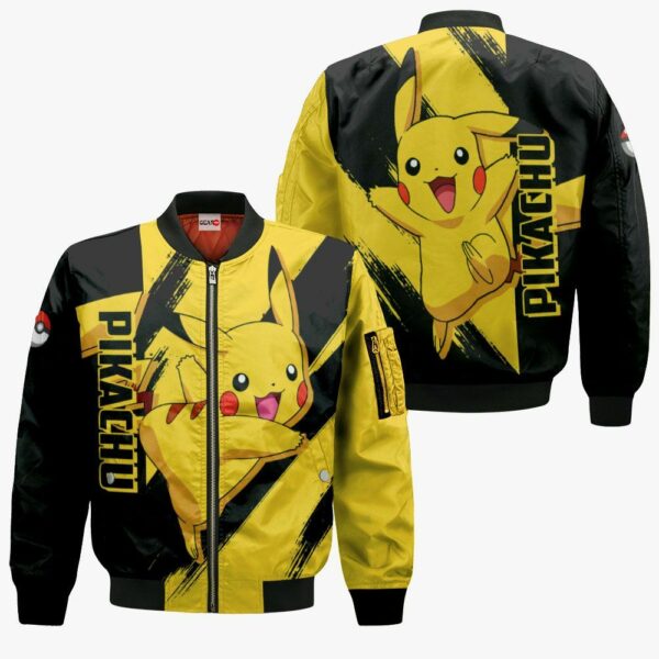 Pokemon Pikachu Hoodie Shirt Anime Zip Jacket 4