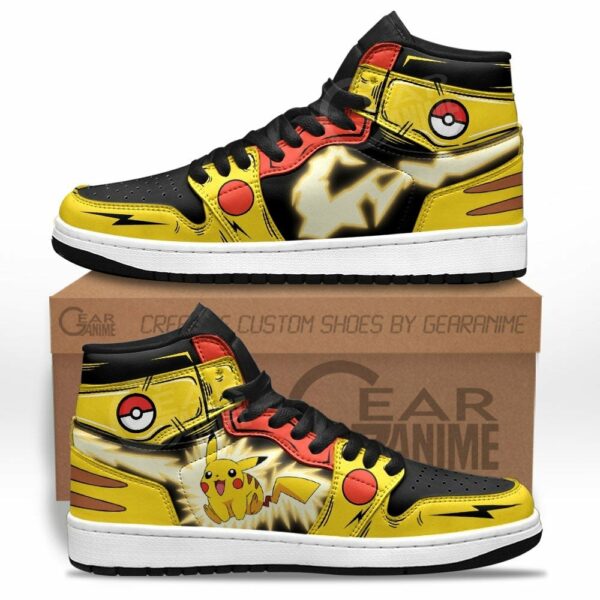 Pokemon Pikachu Thunderbolt Shoes Custom Anime Sneakers 1