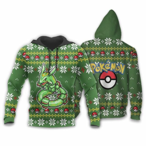 Pokemon Rayquaza Ugly Christmas Sweater Custom Xmas Gift 3