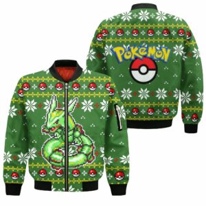 Pokemon Rayquaza Ugly Christmas Sweater Custom Xmas Gift 10
