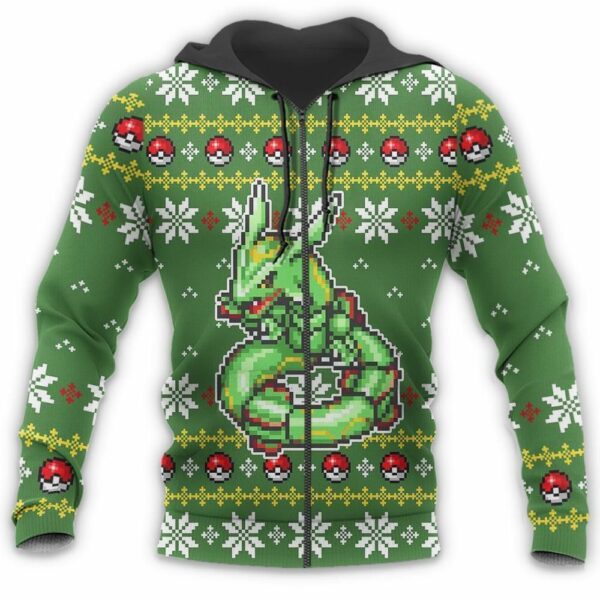 Pokemon Rayquaza Ugly Christmas Sweater Custom Xmas Gift 7