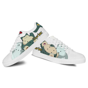 Pokemon Snorlax Skate Shoes Custom Anime Sneakers 6