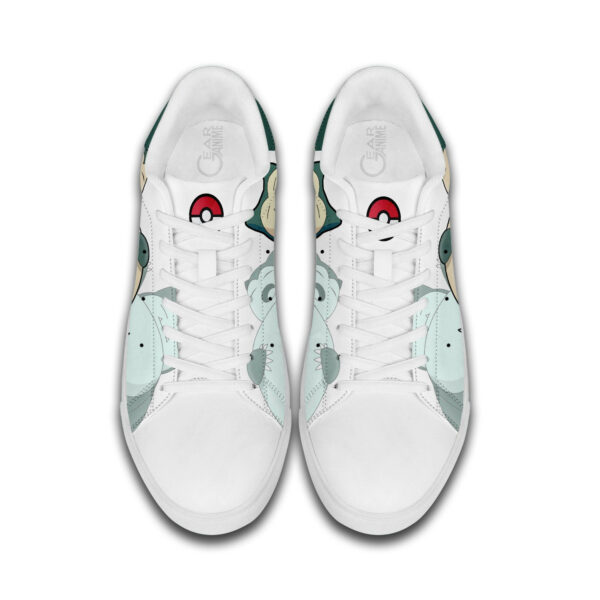 Pokemon Snorlax Skate Shoes Custom Anime Sneakers 4