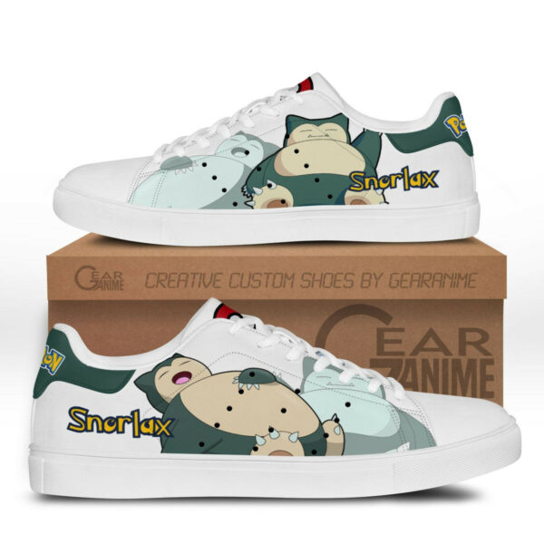 Pokemon Snorlax Skate Shoes Custom Anime Sneakers 1