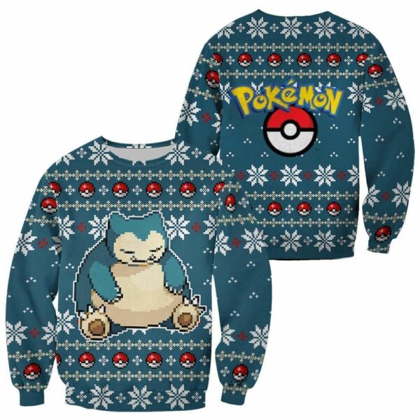 Pokemon Snorlax Ugly Christmas Sweater Custom Xmas Gift 1