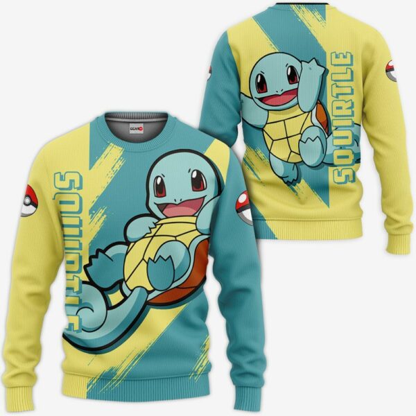 Pokemon Squirtle Hoodie Shirt Anime Zip Jacket 2