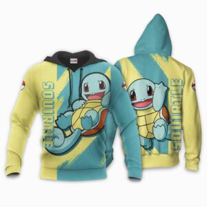 Pokemon Squirtle Hoodie Shirt Anime Zip Jacket 8