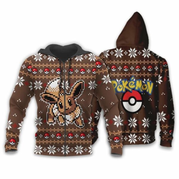 Pokemon Ugly Christmas Sweater Custom Eevee Xmas Gift 2