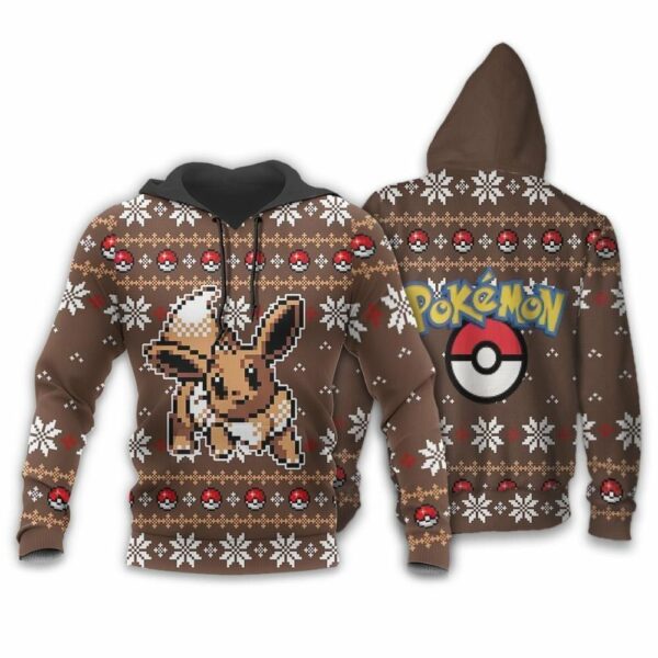 Pokemon Ugly Christmas Sweater Custom Eevee Xmas Gift 3