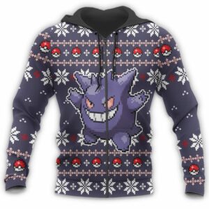 Pokemon Ugly Christmas Sweater Custom Gengar Xmas Gift 13
