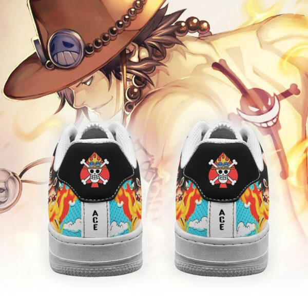 Portgas Ace Air Shoes Custom Anime One Piece Sneakers 3