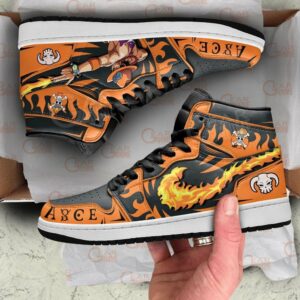 Portgas D Ace Fire Fist Shoes Custom Anime One Piece Sneakers 6