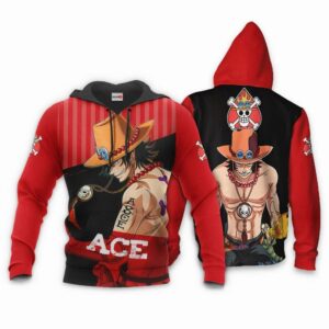 Portgas D Ace Hoodie One Piece Anime Shirts 8