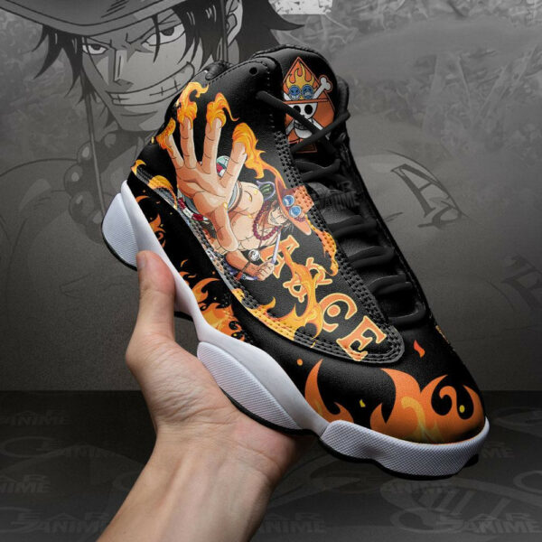 Portgas D Ace Shoes Custom Anime One Piece Sneakers 4