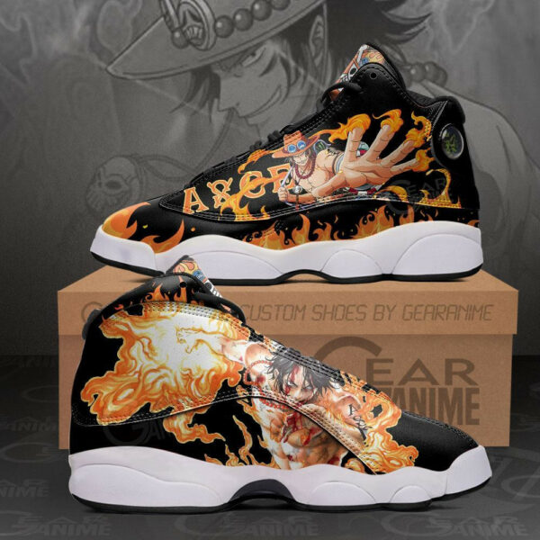 Portgas D Ace Shoes Custom Anime One Piece Sneakers 2