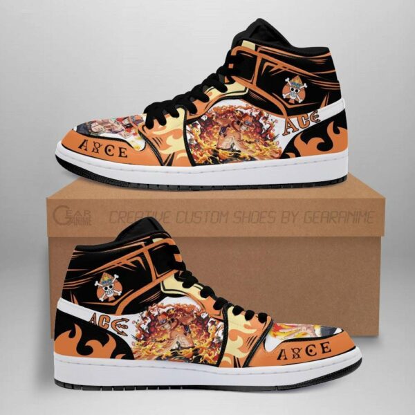 Portgas D. Ace Shoes Custom Anime One Piece Sneakers 1