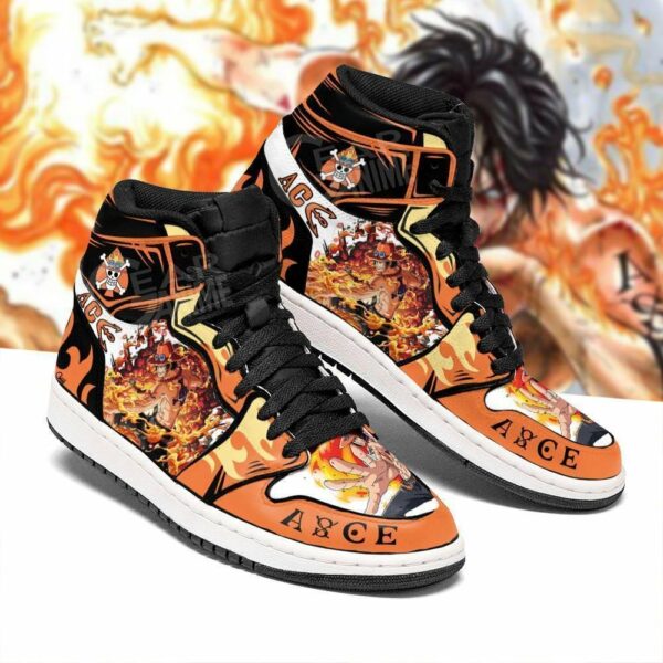 Portgas D. Ace Shoes Custom Anime One Piece Sneakers 2