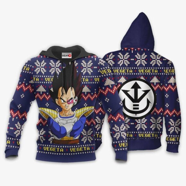 Prince Vegeta Christmas Sweater Custom Anime Dragon Ball XS12 3