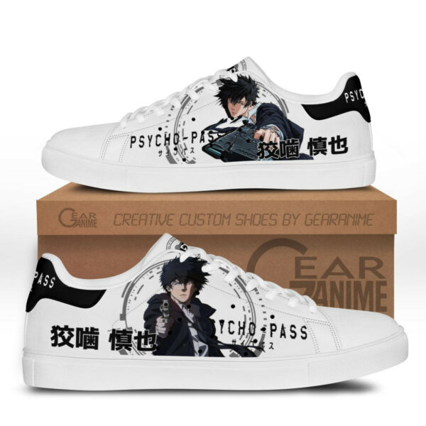Psycho-Pass Shinya Kogami Skate Shoes Custom Anime Sneakers 1