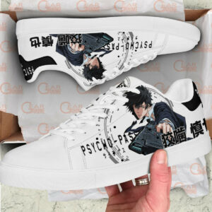 Psycho-Pass Shinya Kogami Skate Shoes Custom Anime Sneakers 5