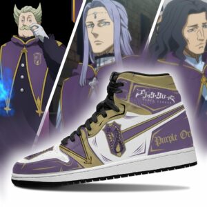 Purple Orca Magic Knight Shoes Black Clover Shoes Anime 6