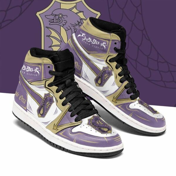 Purple Orca Magic Knight Shoes Black Clover Shoes Anime 1