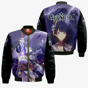 Raiden Shogun Hoodie Custom Genshin Impact Anime Merch Clothes 9