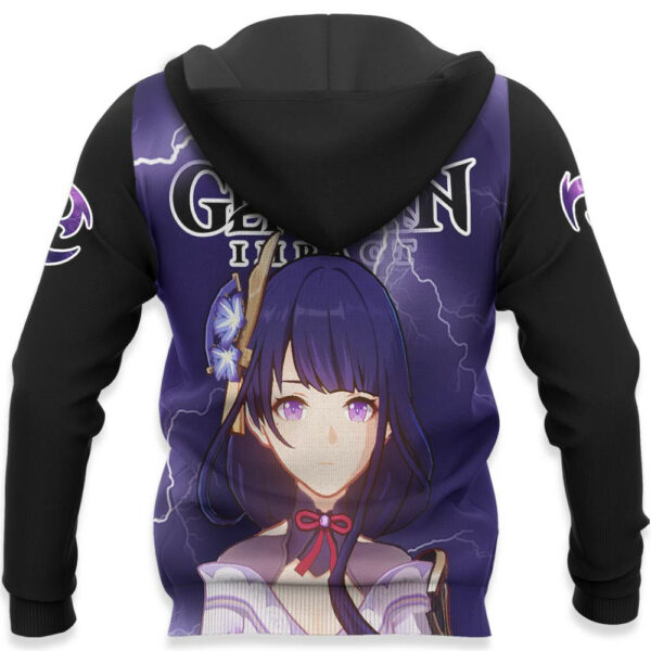 Raiden Shogun Hoodie Custom Genshin Impact Anime Merch Clothes 5