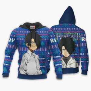 Ray Ugly Christmas Sweater Custom Anime The Promised Neverland XS12 7