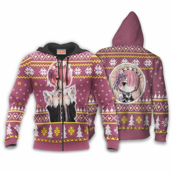 Re Zero Ram Ugly Christmas Sweater Custom Anime XS12 2