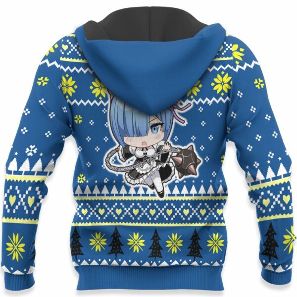 Re Zero Rem Ugly Christmas Sweater Custom Anime XS12 4