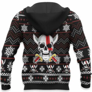 Red Hair Pirates Ugly Christmas Sweater Custom Anime One Piece XS12 8
