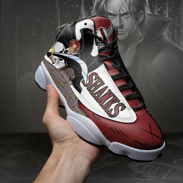 Red Hair Shanks Shoes Custom Anime One Piece Sneakers 3