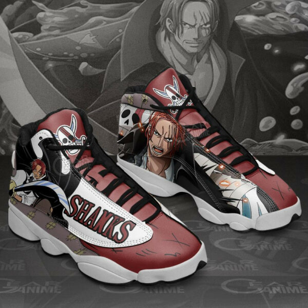 Red Hair Shanks Shoes Custom Anime One Piece Sneakers 1