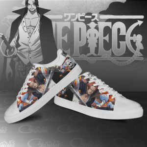 Red Hair Shanks Skate Shoes One Piece Custom Anime Sneakers 6