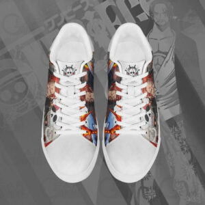 Red Hair Shanks Skate Shoes One Piece Custom Anime Sneakers 7