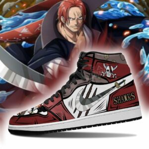 Red Hair Shanks Sword Shoes Custom Anime One Piece Sneakers 7